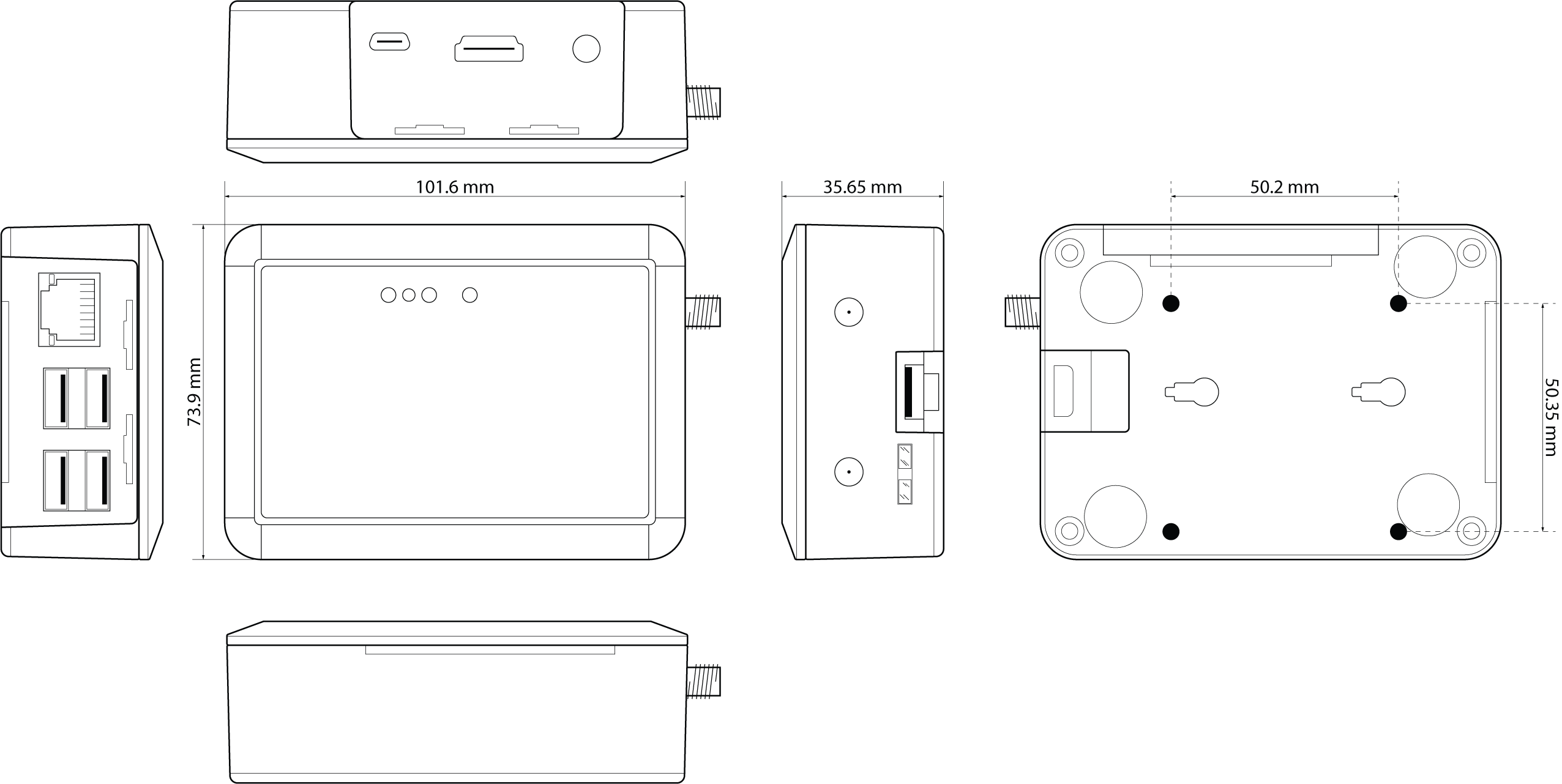 D6 Labs Pro HUB Diagram Ethernet